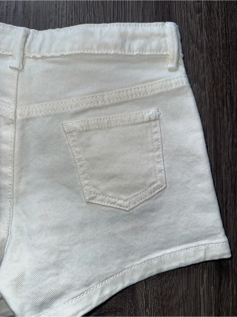 Gymboree White Denim Shorts with Blue and Multicolor Embroidery